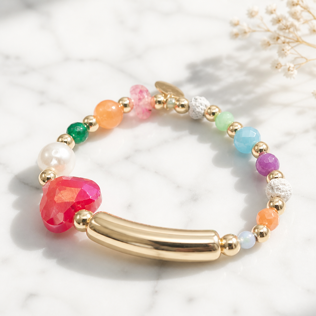 Gold filled 18k armband Aria