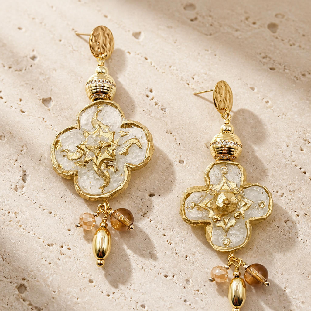Matcha Clover gold filled 18k