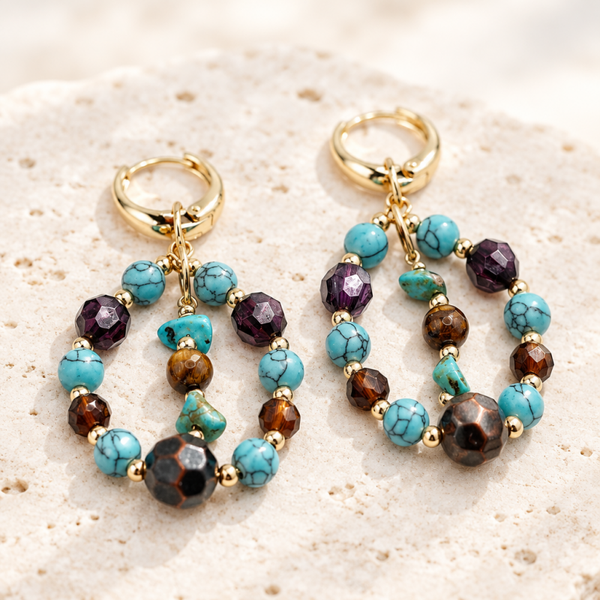 Bohemian Indian summer oorbellen