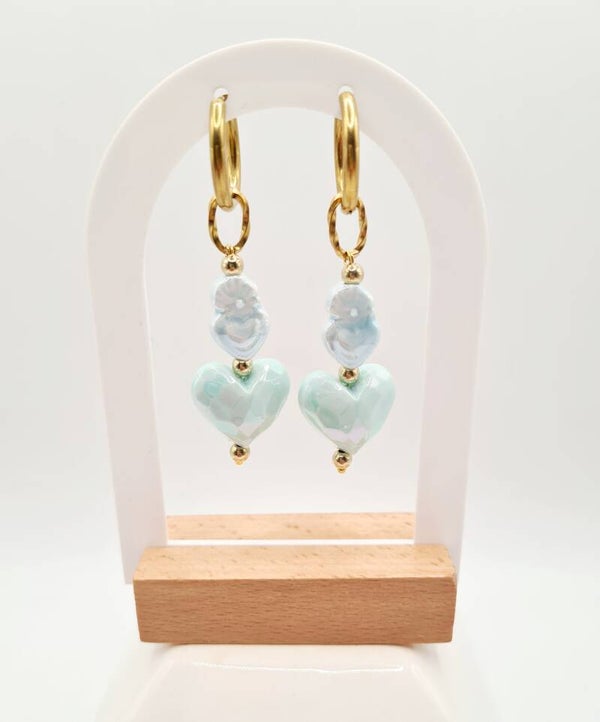 Oorbellen blue harts