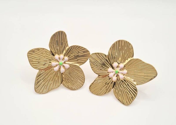 Bloem ring goud
