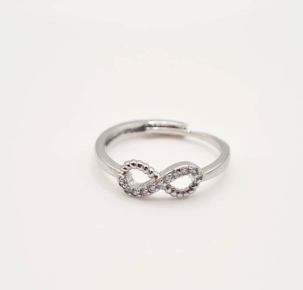 Zilveren infinity ring