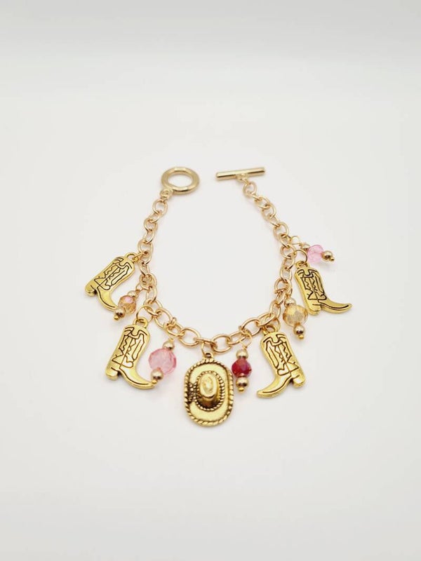 Gouden armband western style