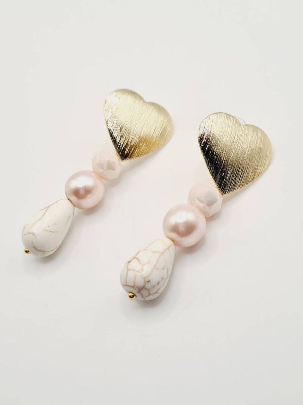 Harts gold pink white