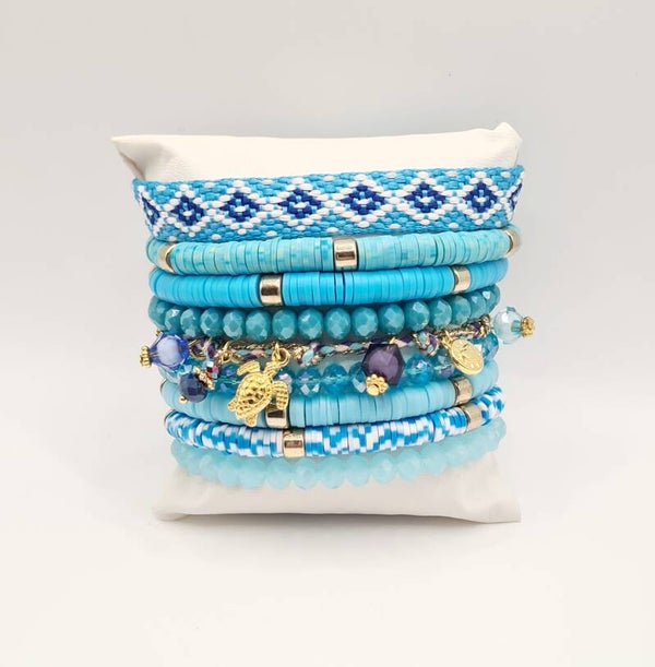 Armbanden set Greece blue