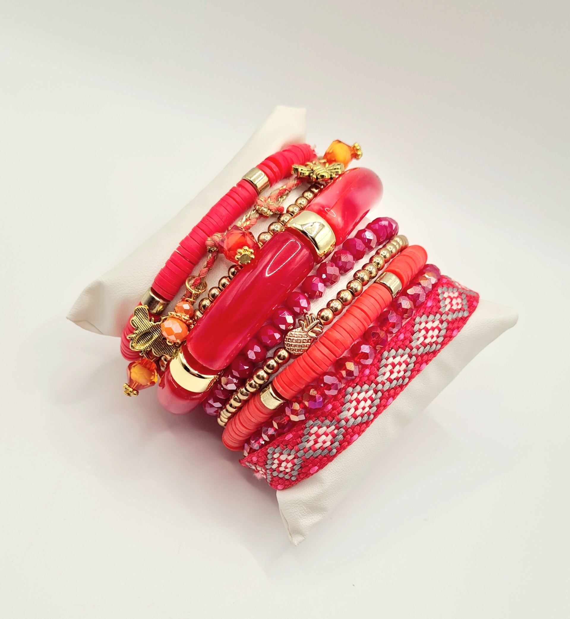 Armbanden set red velvet