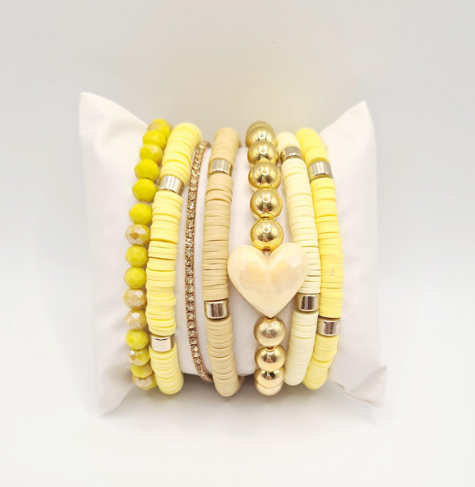 Armbanden set yellow love