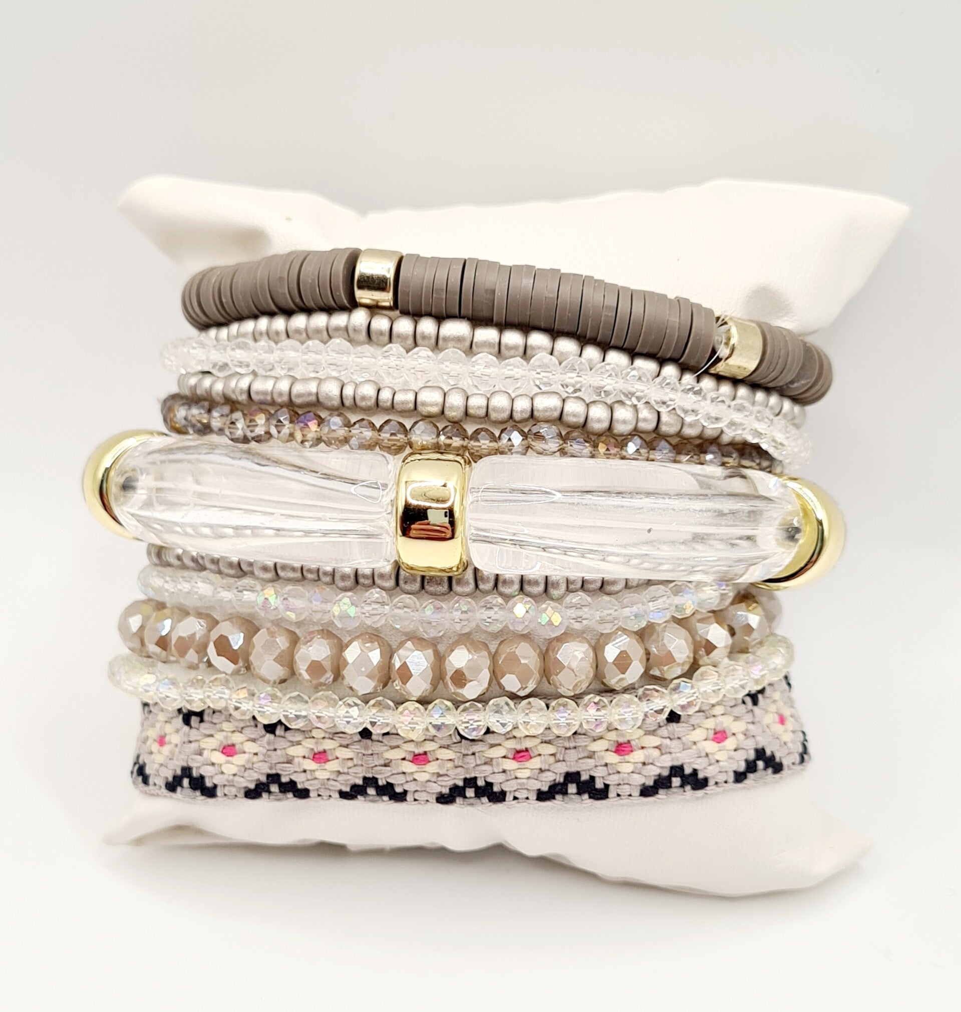 Armbanden set taupe dream