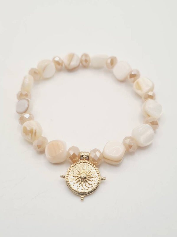 Armband Bussola off white