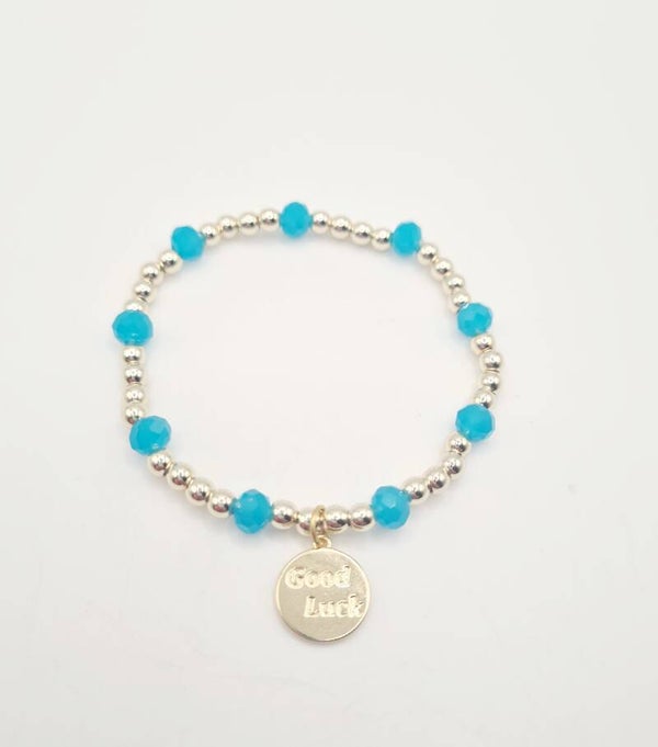 Gold Filled armband 14k 5mm Azzurro