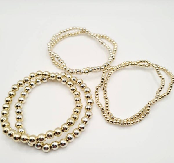 Goudkleurige armbandenset