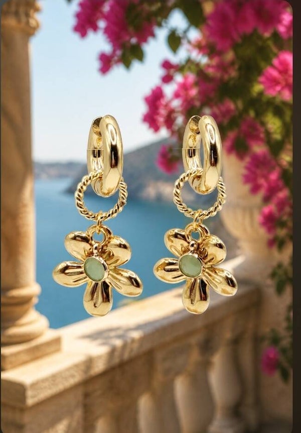 Oorbellen Gold Flower