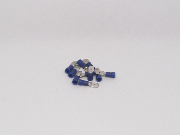 Flachstecker isoliert 6,3mm für ⌀ bis 2,5mm² blau
