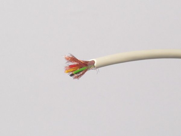 Tronic-CY Datenkabel 4-adrig ⌀ 0,14mm² Einzelschirmung grau