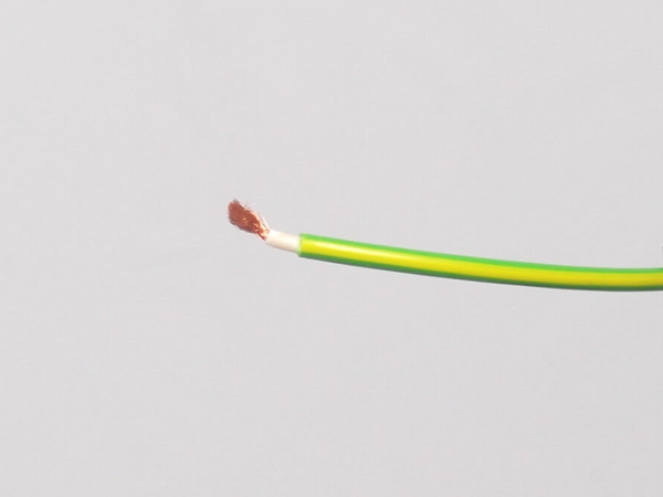 Messleitung ⌀ 1,00mm² doppelt isoliert grüngelb/grau