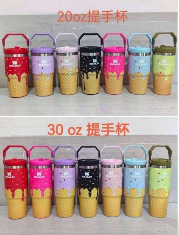 Ice cream drip tumblers