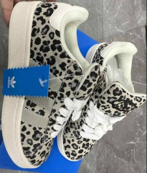 Leopard adidas sneakers