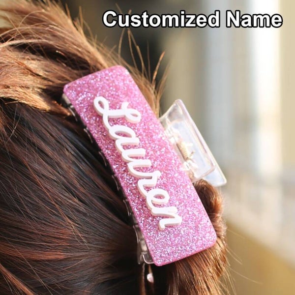 Hair clips with name