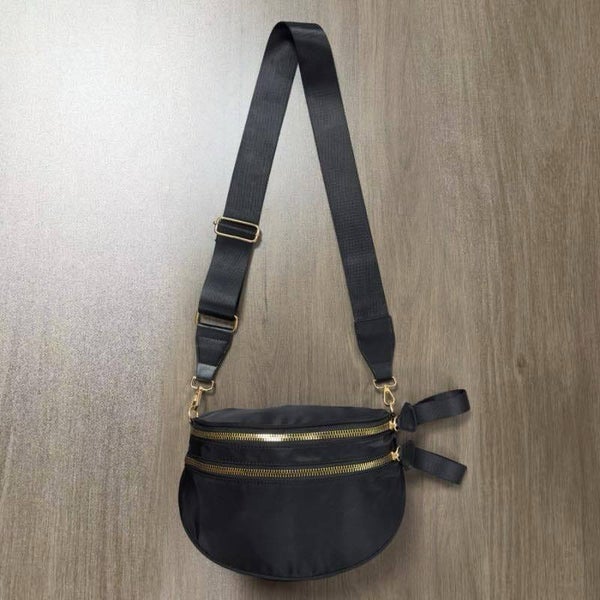 Plain colored crossbody purse