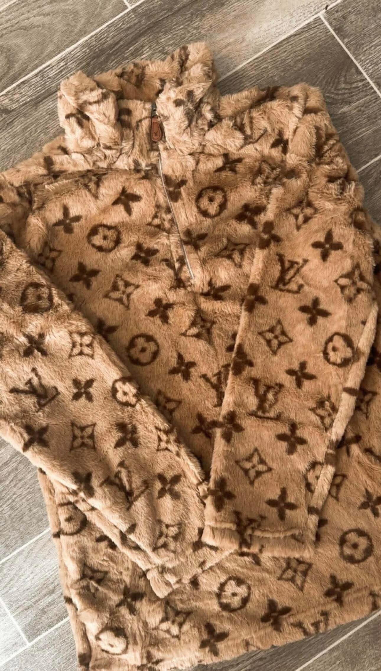 LV fluffy sweatshirt