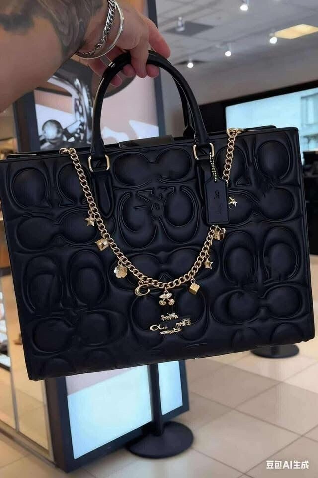 Black coach purse