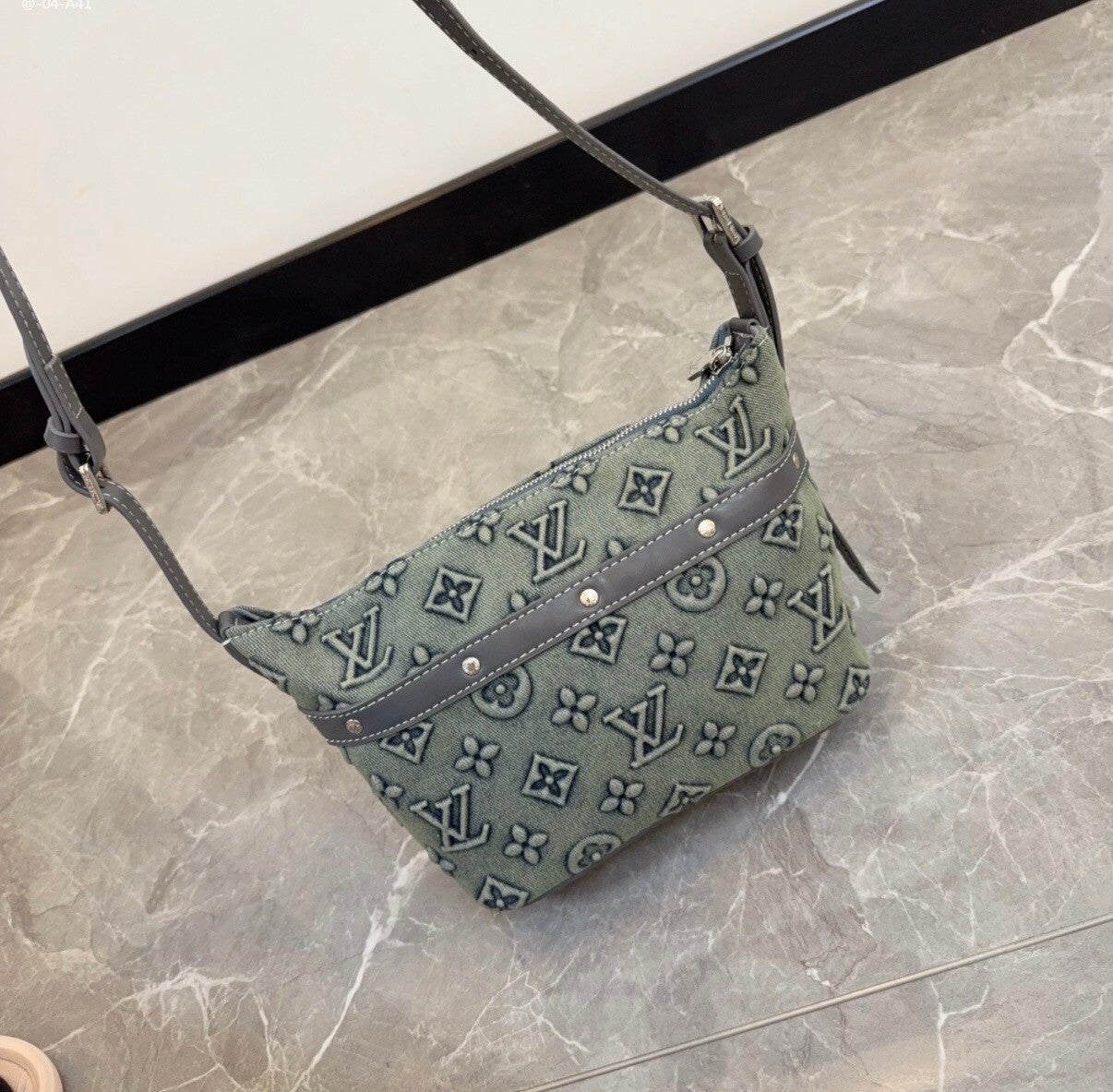 Green LV crossbody