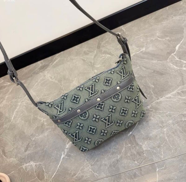 Green LV crossbody