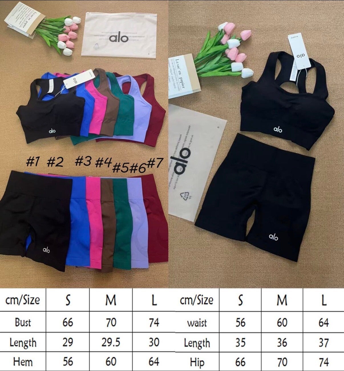 Women’s A•L•O biker set