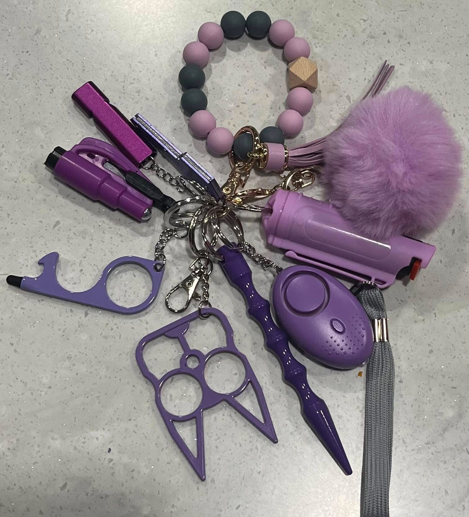 Defense key chain set