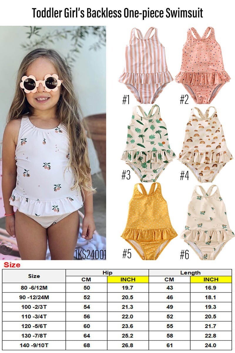 Kids one piece swim suit
