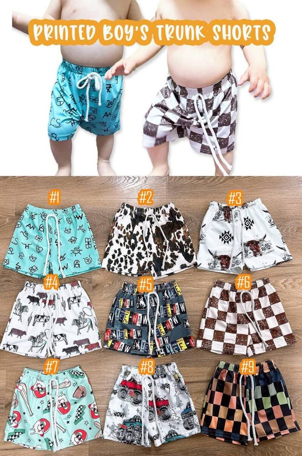 Boys printed swim shorts