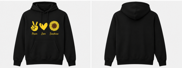 Peace Love Sunflower Hoodie
