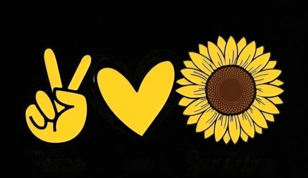 Peace Love Sunflower