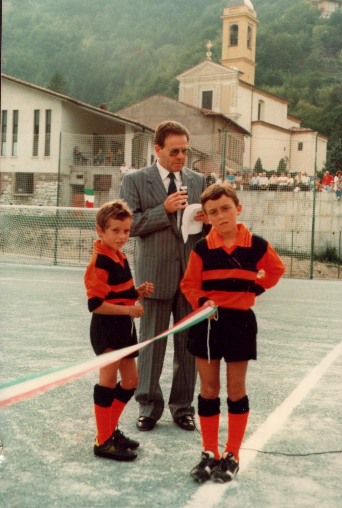 innaugurazione del campo g. mario agnelli di san gallo  de sindaco di allora GPietro Biemmi anno 1988