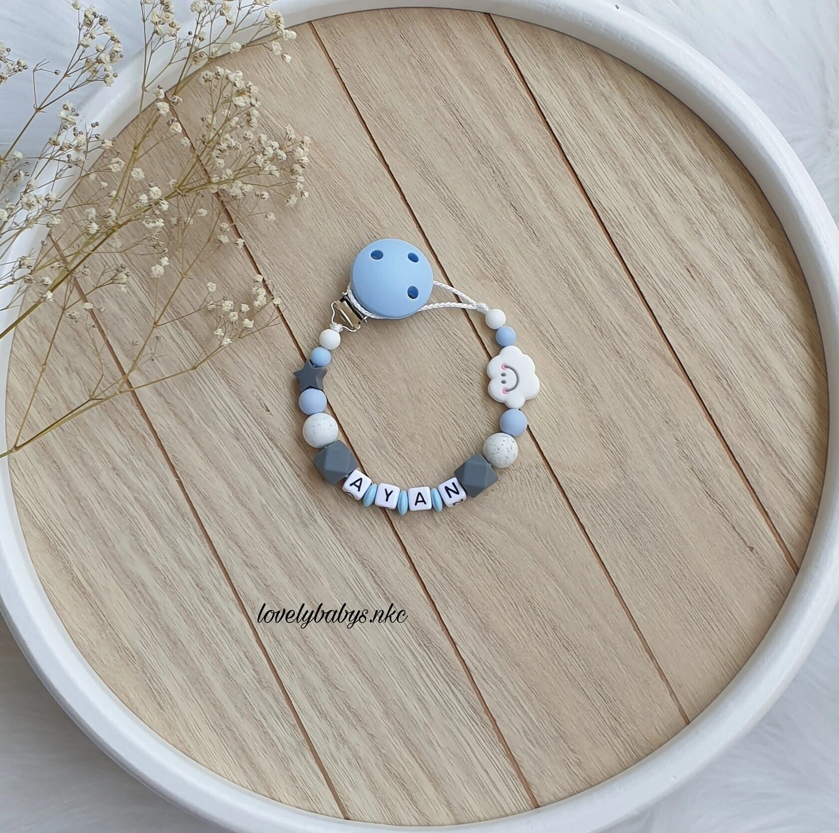 Schnullerkette Wolke