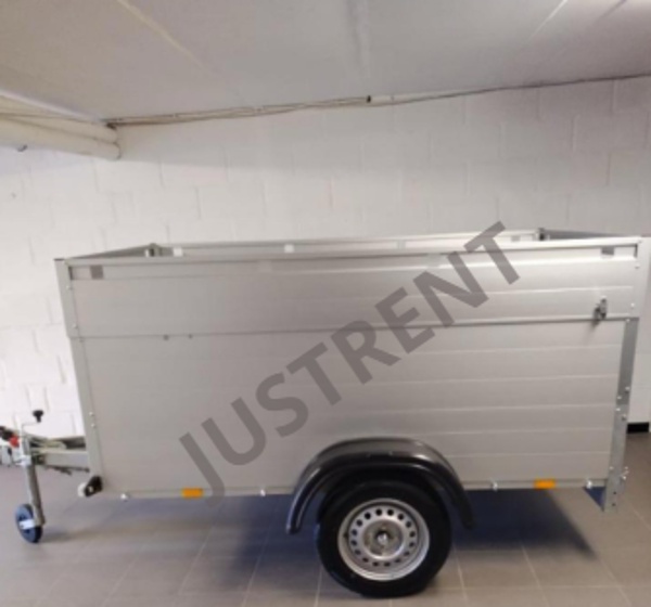Gesloten bagage aanhangwagen geremd! prijs vanaf