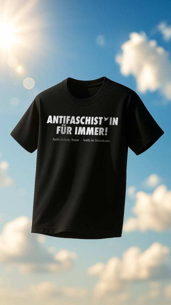 Antifaschist:In für immer-schwarz XXL