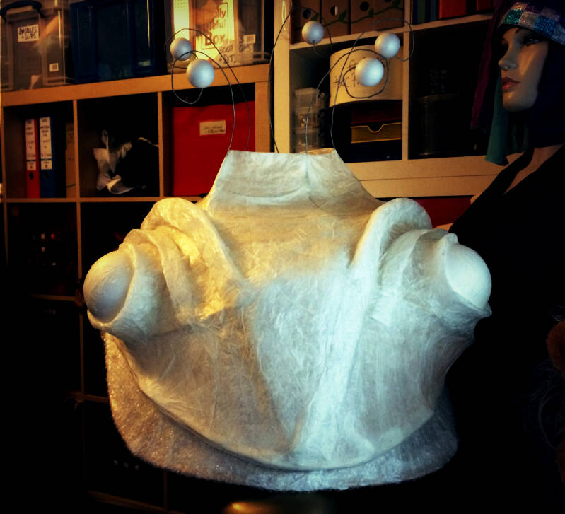 First stages of puppet making . Materials and shape.