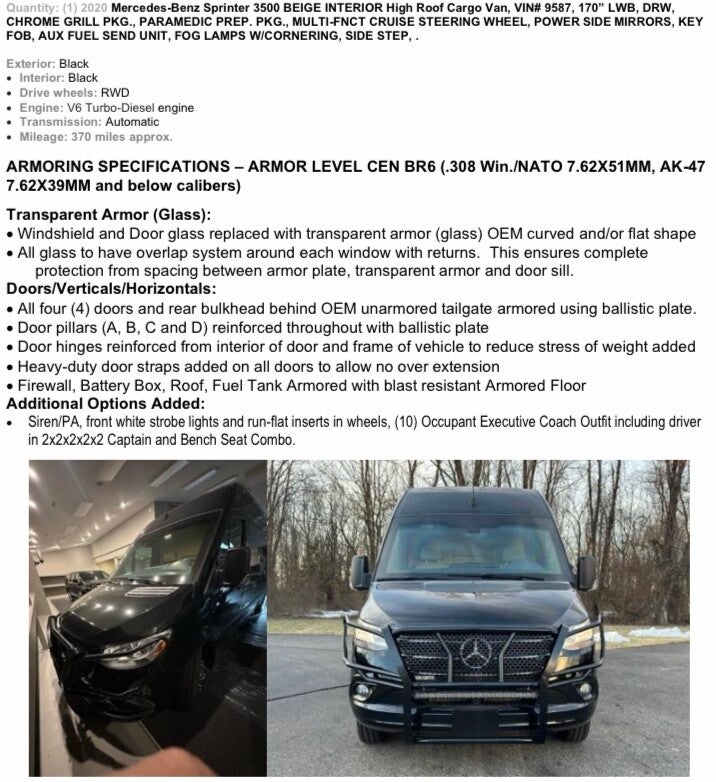 Luxory/VIP Armored Cars