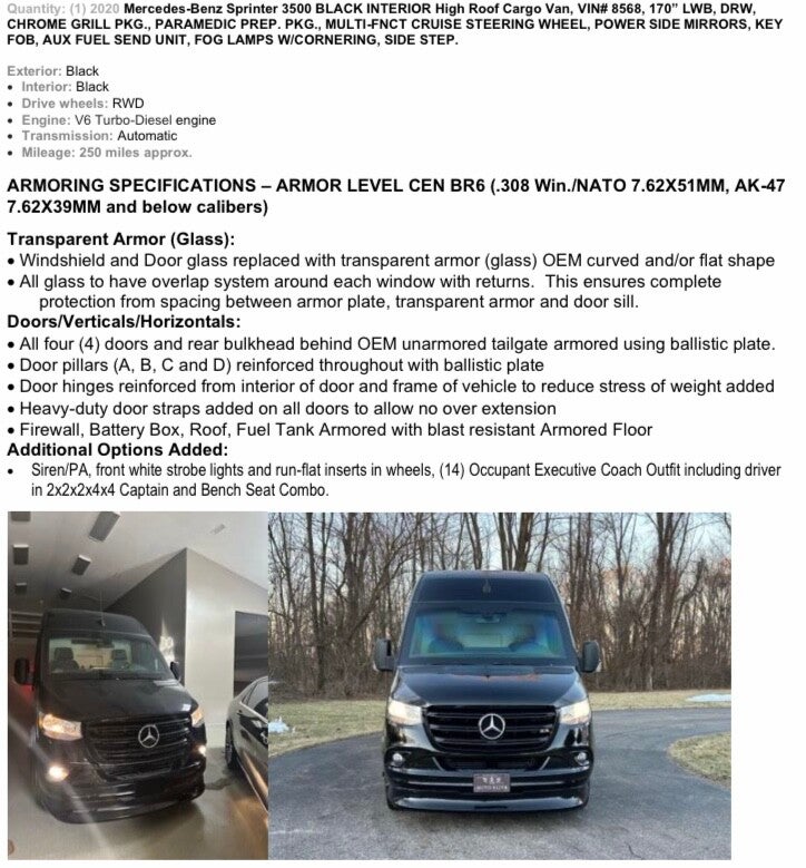 Luxory/VIP Armored Cars