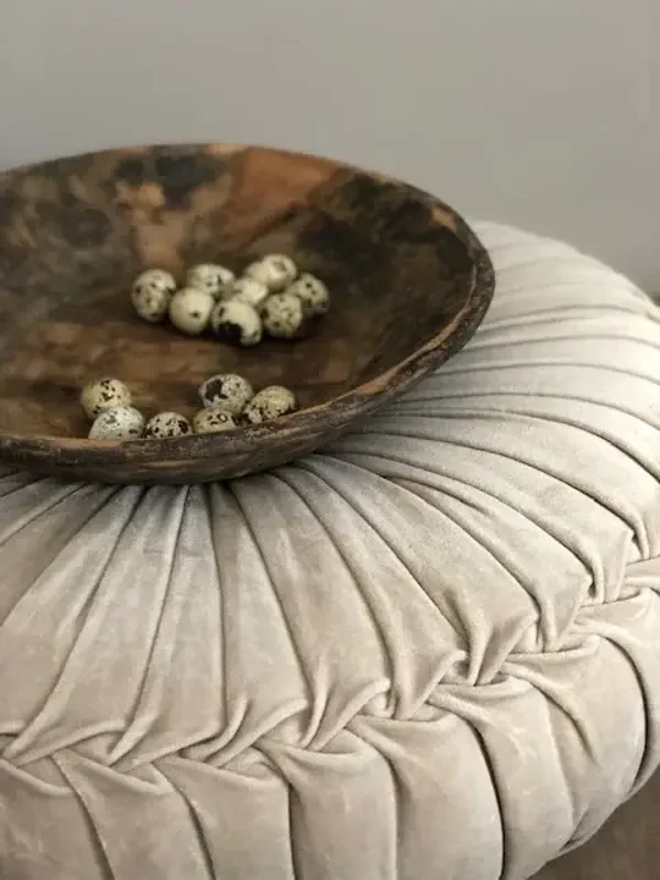 Velvet kussen SAND (doorsnede 60 cm.)