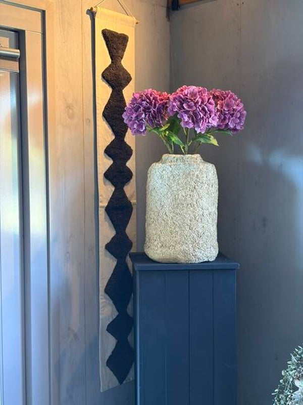 Wandhanger tufted brown (wall art)