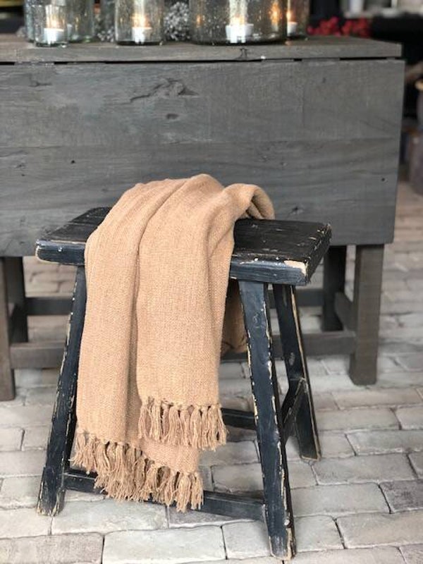 Plaid bruin (katoen) L