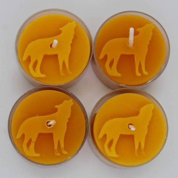 Teelichtset „Wolf“