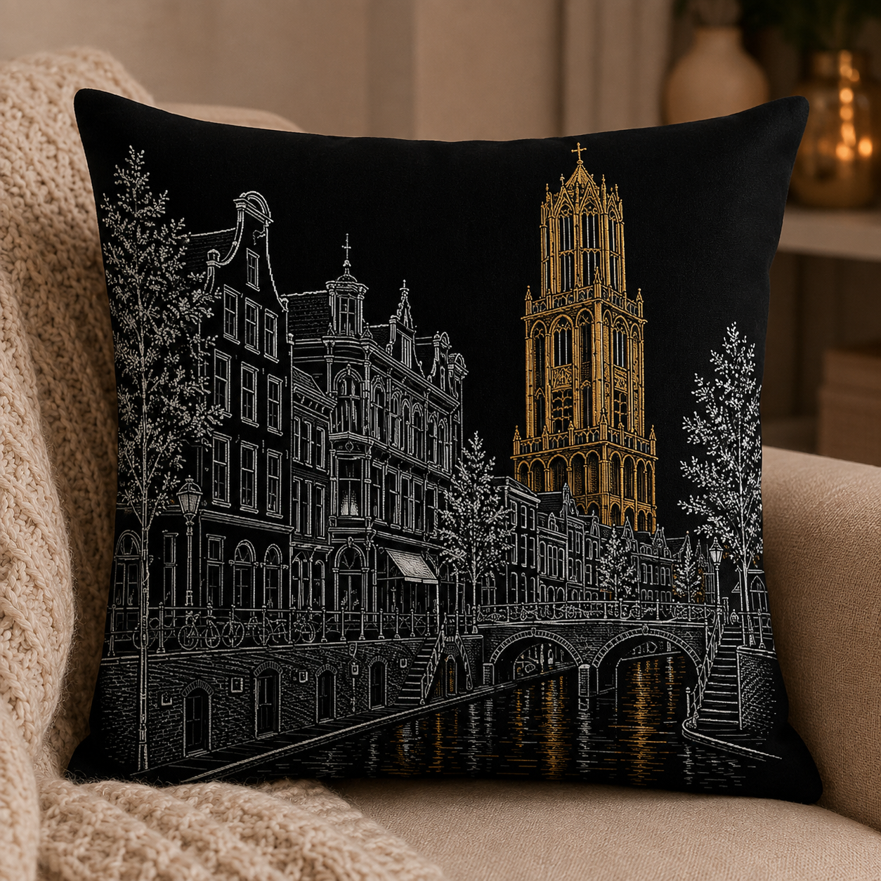 🖤✨ Domtoren Utrecht – Black & Warm