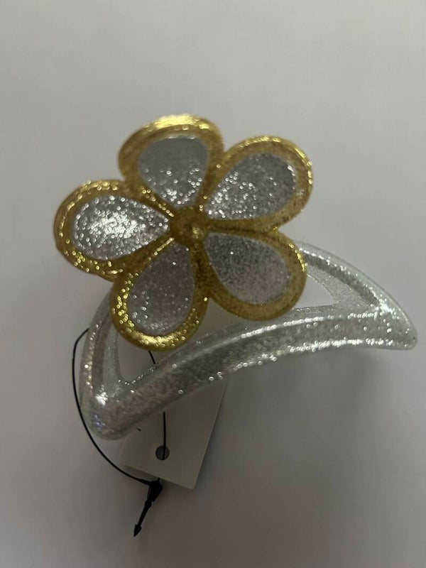 Haarclip zilver goud