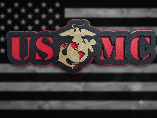 USMC Wood Art