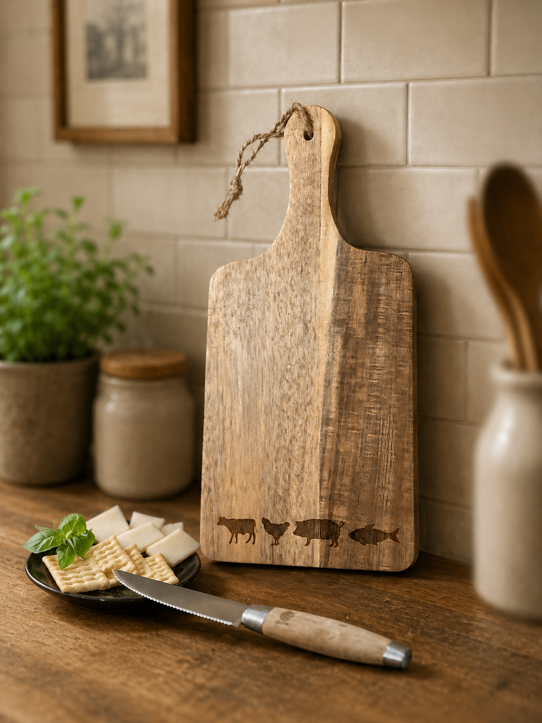 Laser Engraved Wood Cutting/Charcuterie Board