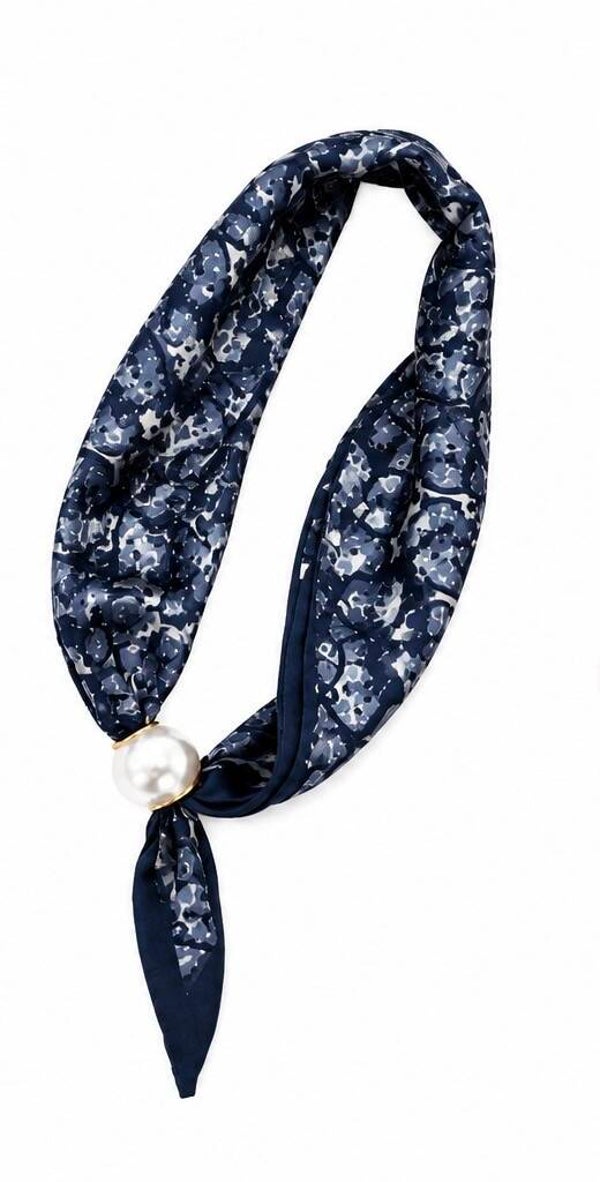 Sjaaltje met magneet sluiting - blauw