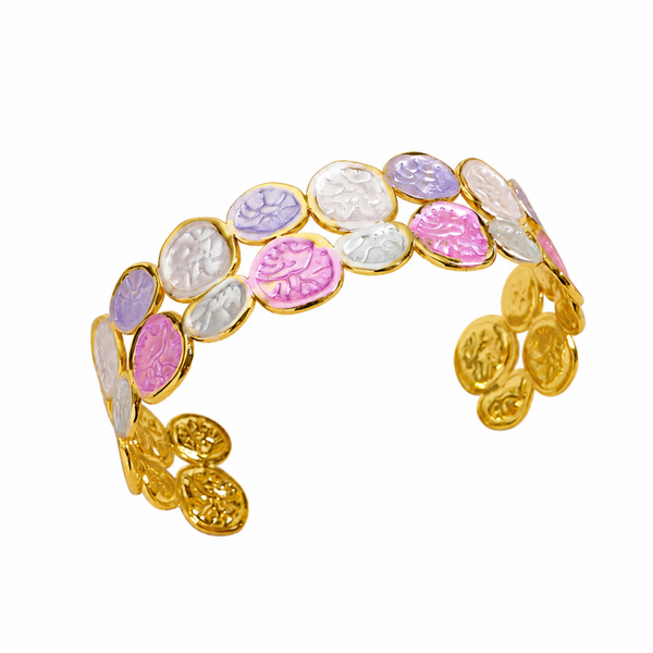Bangle pink dots
